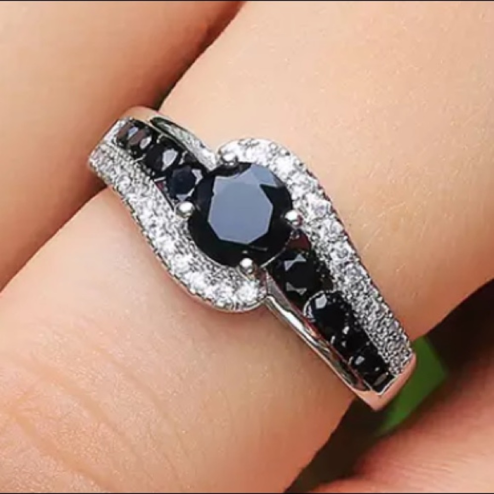 Black & Silver Wedding Ring